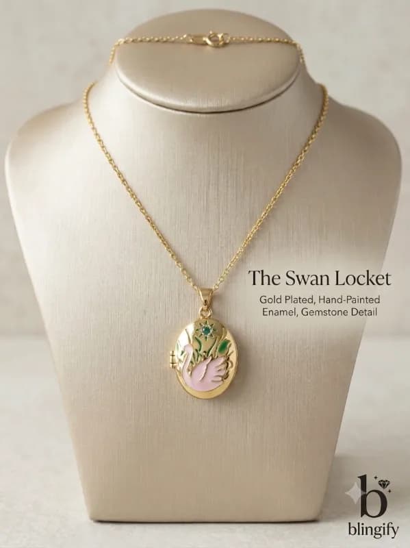 Mosaic Enamel Pendant Necklace - Flower pendant